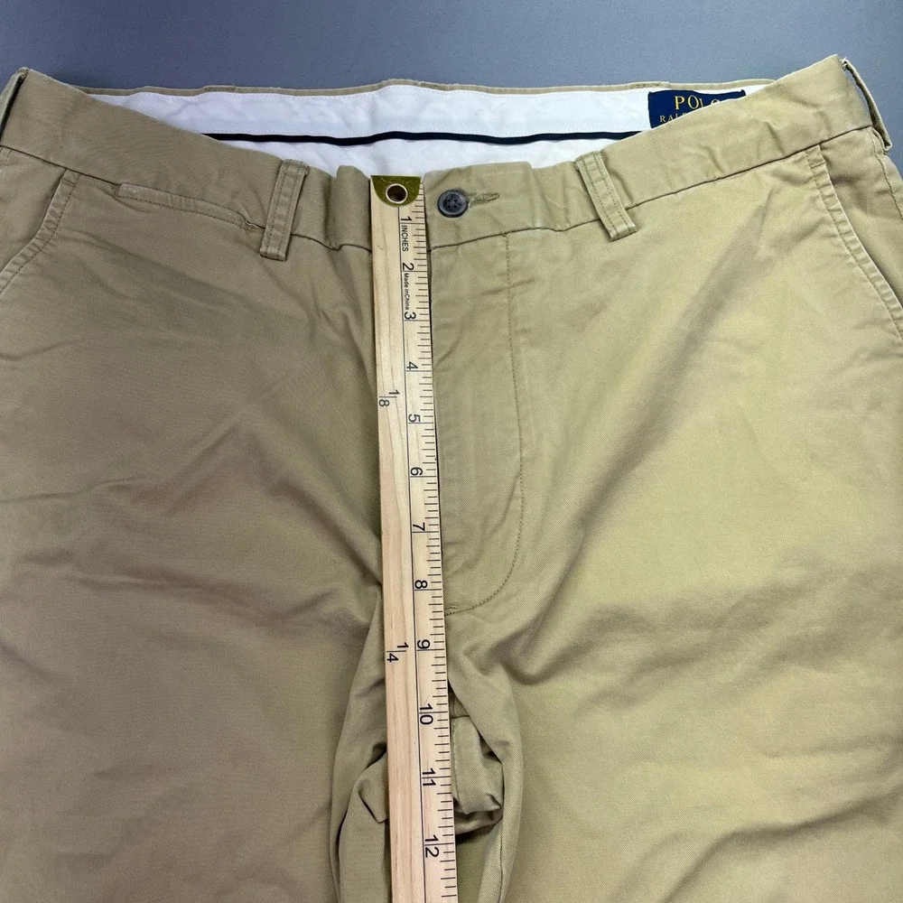 Polo Ralph Lauren Stretch Classic Fit Chino Pants‎ Khaki Beige Mens 35x30